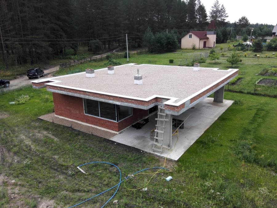 Жилой дом-Баня ТРО Балластная система. Логойский район (4 Фото)